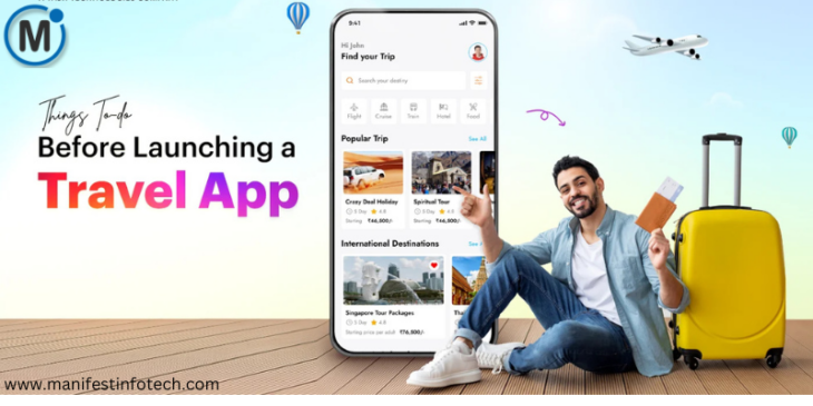 A pre-launch checklist for a travel app with key steps for success