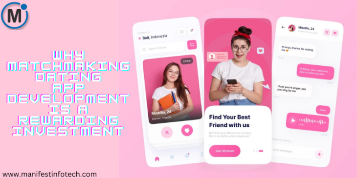 Benefits of matchmaking dating app development, including user engagement, AI matchmaking, and revenue potential