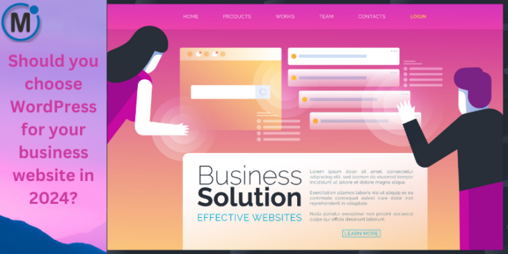 Evaluating WordPress as a business website solution in 2024, covering flexibility, customization, security, and scalability.