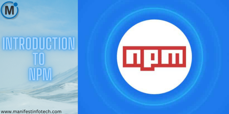 An image featuring the npm logo with the text "Introduction to NPM" and a website link at the bottom.