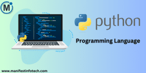 Python programming language logo with a sleek, modern design