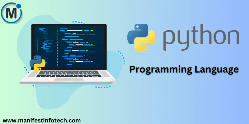 Python programming language logo with a sleek, modern design