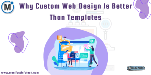 Custom web design concept showcasing tailored layouts, unique branding, and responsive elements
