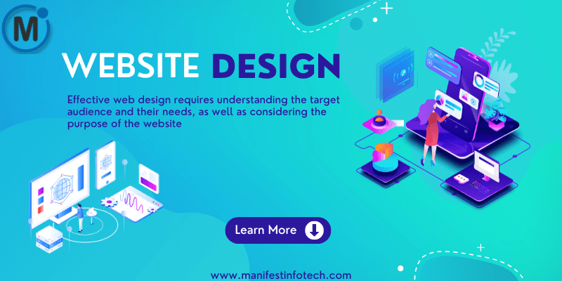 Creative web design elements including layout, typography, and color schemes on a digital screen