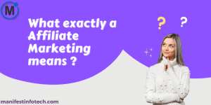 Affiliate marketing concept with icons of a handshake, money, and digital promotions