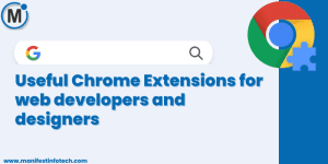 Chrome extensions for web developers and designers with icons representing tools for coding, design, and testing