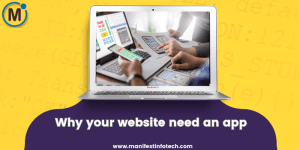 A laptop displaying an open document with images of a mobile phone and a smaller laptop screen visible on the main laptop screen