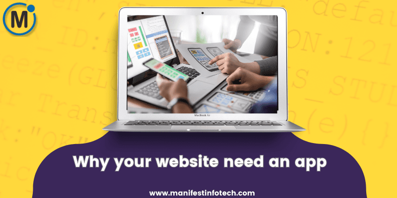 A laptop displaying an open document with images of a mobile phone and a smaller laptop screen visible on the main laptop screen