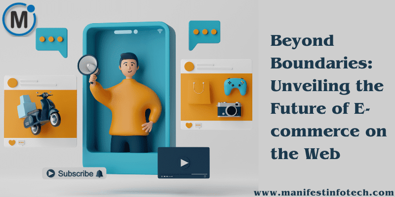 An exploration of the future of e-commerce on the web, showcasing emerging trends and technologies transforming online shopping experiences