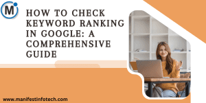 An image showing a computer screen displaying keyword rankings in Google search results.