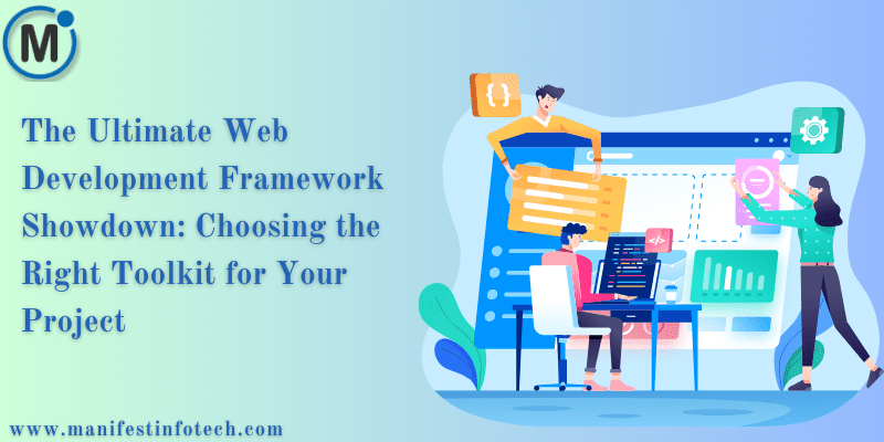 A comparison of top web development frameworks, showcasing the features and benefits of different toolkits for selecting the best option for your project