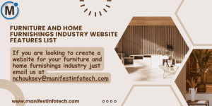 Features of a furniture and home furnishings industry website, showcasing product offerings and design ideas