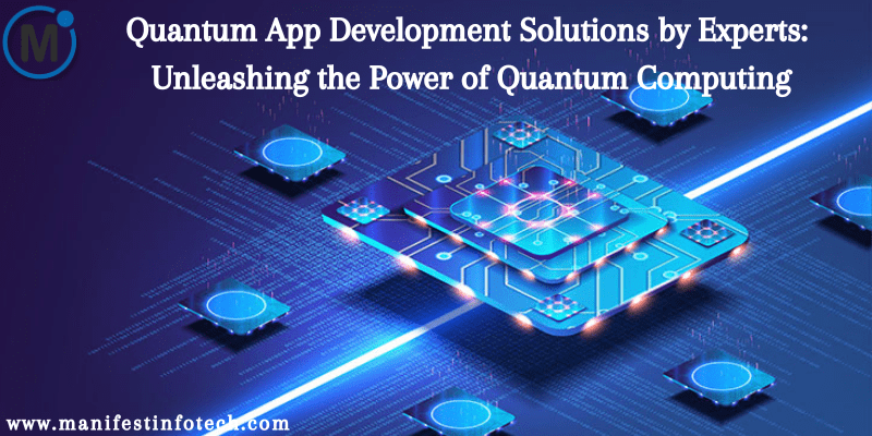 Quantum app development solutions, showcasing how quantum computing is leveraged for advanced technology and innovative applications