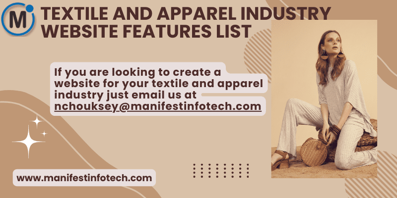Features of the textile and apparel industry, showcasing fabric and clothing designs