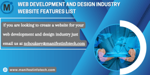 Alt text: "Features of the website development and design industry, emphasizing creativity and functionality.