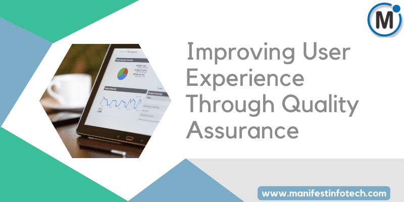 Infographic illustrating how quality assurance improves user experience by ensuring functionality, usability, and performance