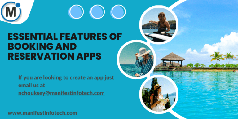 Essential Features of Booking and Reservation Apps - Manifest Infotech
