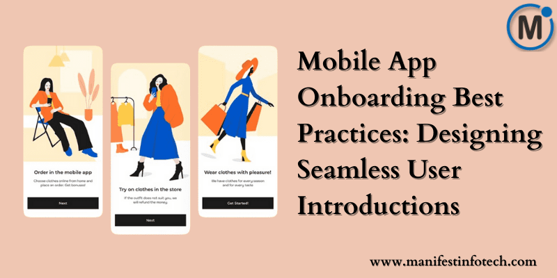 Graphic illustrating mobile app onboarding, featuring clear instructions, engaging visuals, and simple navigation for a smooth user introduction.