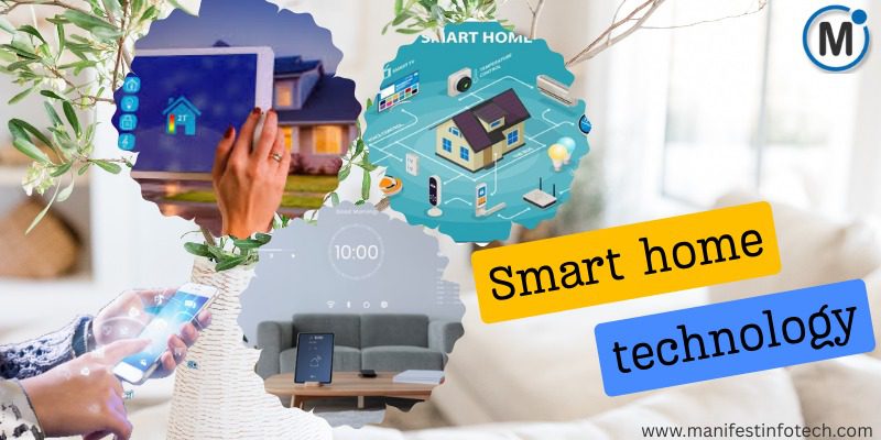 Person using smartphone to control smart home technology features like security, lighting, and appliances.