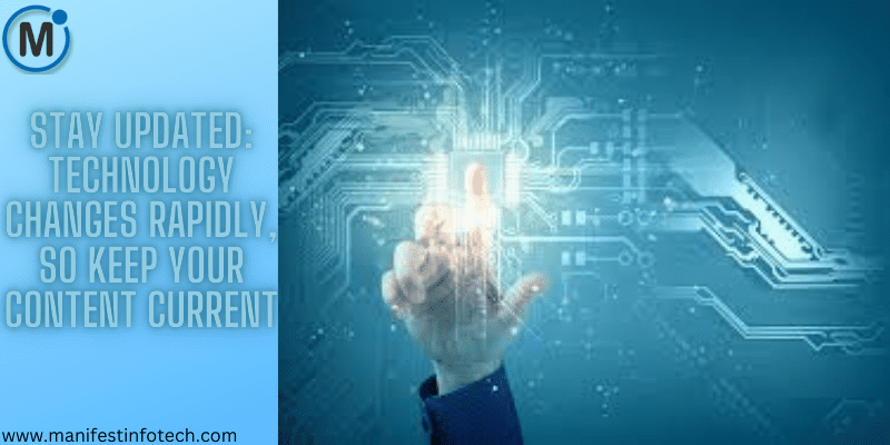 A digital representation of a futuristic interface with a hand touching a glowing circuit, symbolizing technological advancements and the need to stay updated.