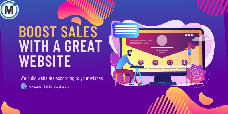 Custom website development for sales.