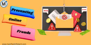 Illustration depicting fraud prevention measures on a mobile device.