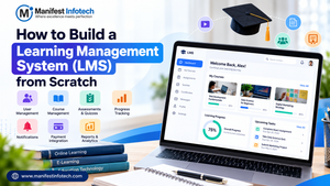 Learning management system dashboard for online course management